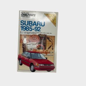 CHILTON'S Subaru 1985-1992 Repair Manual 8305 Brat, Justy, Loyale, Sedan Wagon